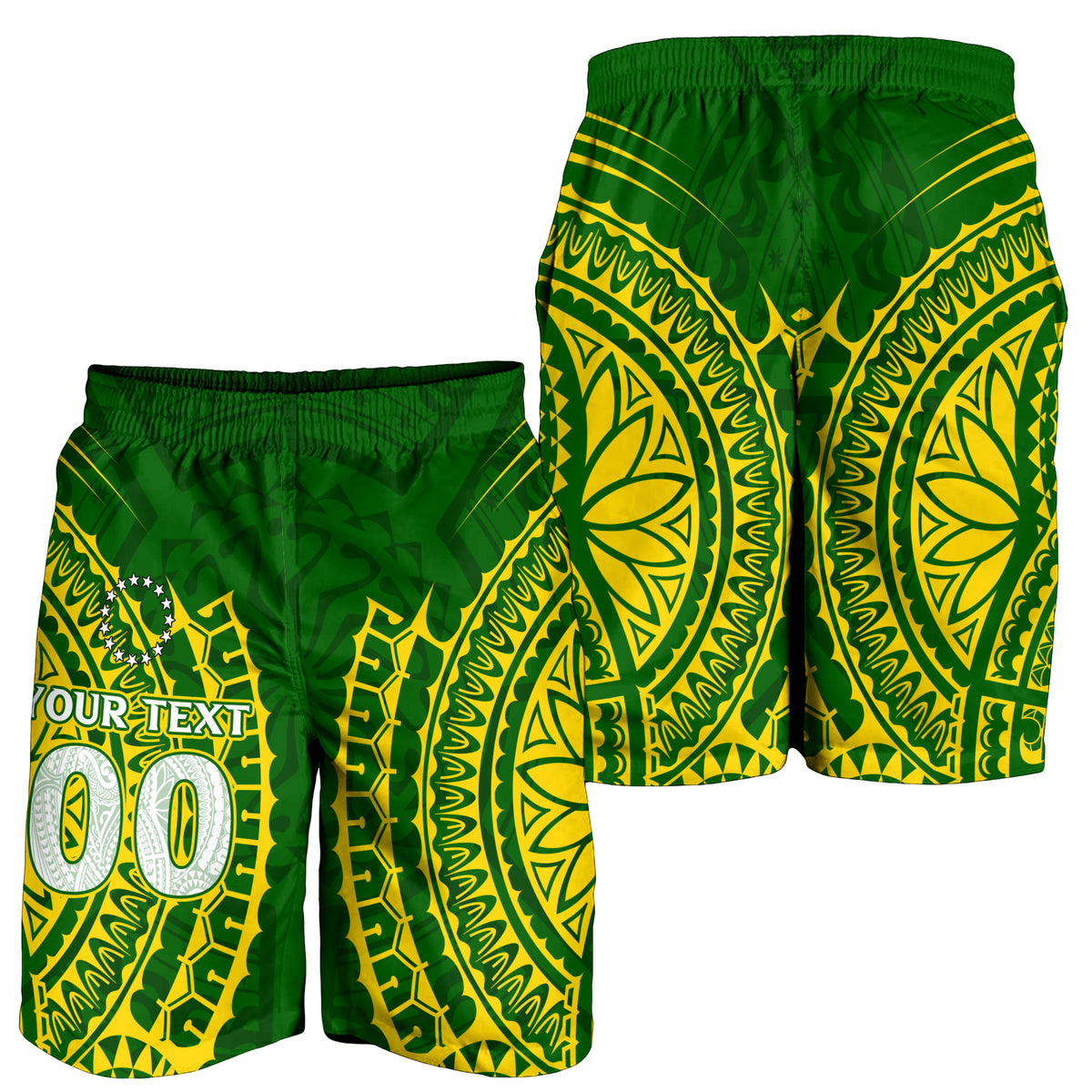 (Custom Personalised) Cook Islands Men Short - Tribal Pattern - LT12 - Polynesian Pride
