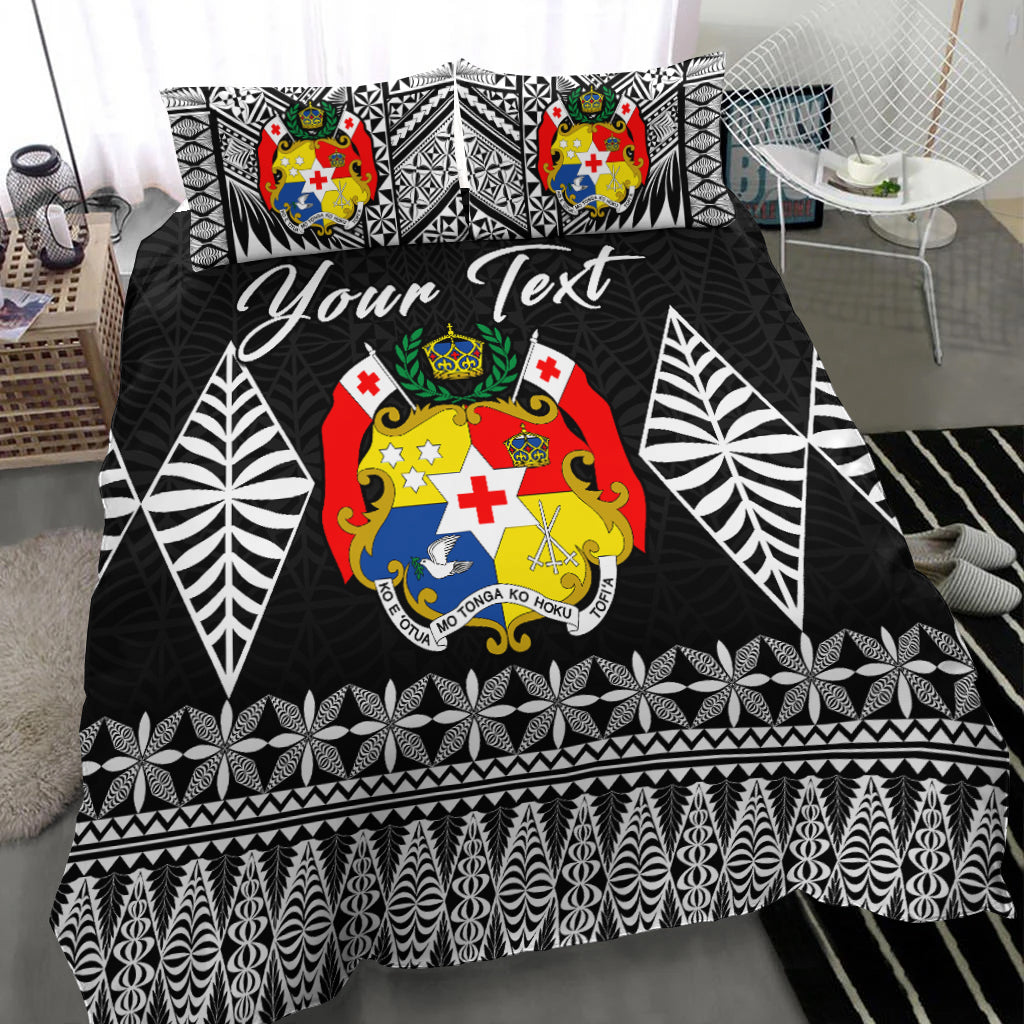 (Custom Personalised) Tonga Bedding Set Be Unique Version 06 Black LT13 - Polynesian Pride