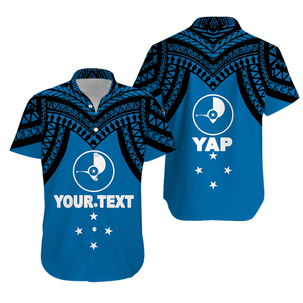 (Custom Personalised) Micronesia Yap - Proud Yapese Hawaiian Shirt - LT12 Unisex Blue - Polynesian Pride