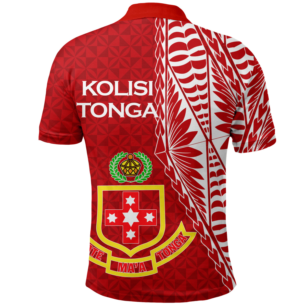 Custom Kolisi Tonga Atele Polo Shirt Tongan Tribal LT12 - Polynesian Pride