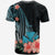 Wallis and Futuna Custom T Shirt Turquoise Polynesian Hibiscus Pattern Style - Polynesian Pride