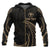 Hawaii Polynesian All Over Custom Zip up Hoodie Gold Tribal Wave Unisex Black - Polynesian Pride