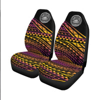 American Samoa Car Seat Cover - Special Polynesian Ornaments - Polynesian Pride