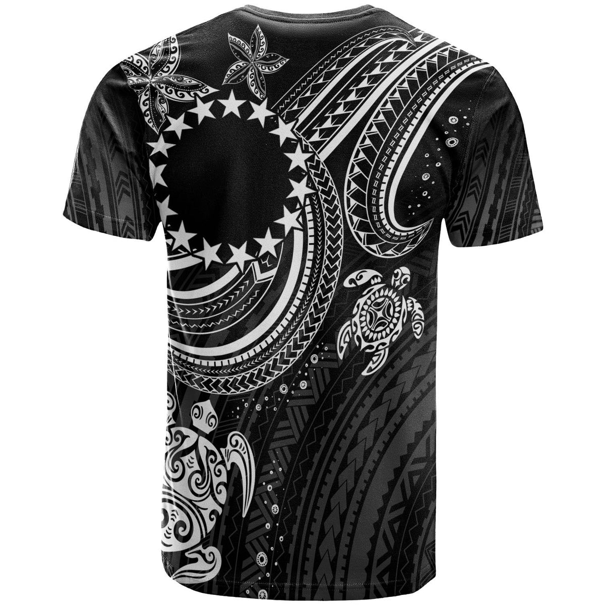 Cook islands Custom T Shirt White Turtle - Polynesian Pride