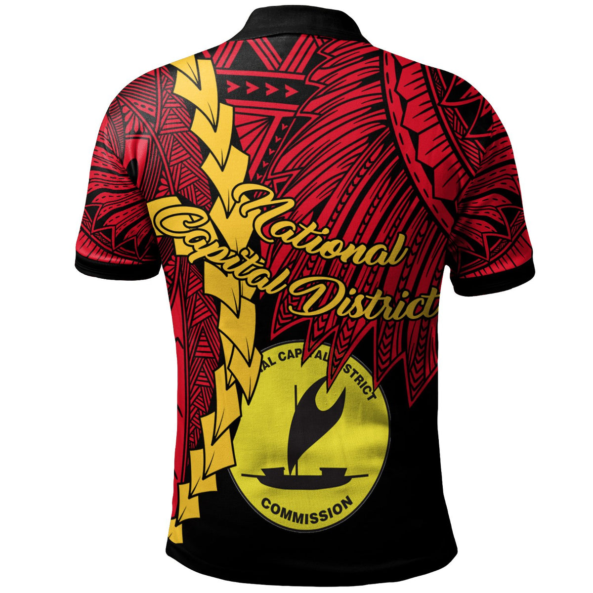 Papua New Guinea National Capital District Province Polynesian Polo Shirt Tribal Wave Tattoo - Polynesian Pride
