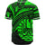 French Polynesia Baseball Shirt - Green Color Cross Style - Polynesian Pride