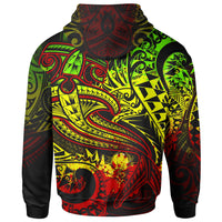 Polynesian Hoodie Reggae Shark Polynesian Tattoo - Polynesian Pride