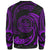 Palau Polynesian Custom Personalised Sweater - Purple Tribal Wave - Polynesian Pride
