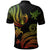 Solomon Islands Custom Polo Shirt Polynesian Turtle With Pattern Reggae - Polynesian Pride