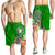 Fiji Men's Shorts - Turtle Plumeria (Green) - Polynesian Pride