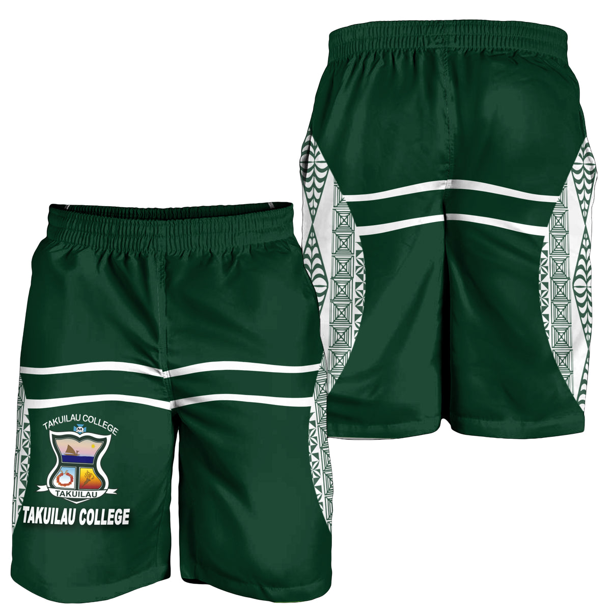 Takuilau College Tongan Patterns Men Short - LT12 - Polynesian Pride