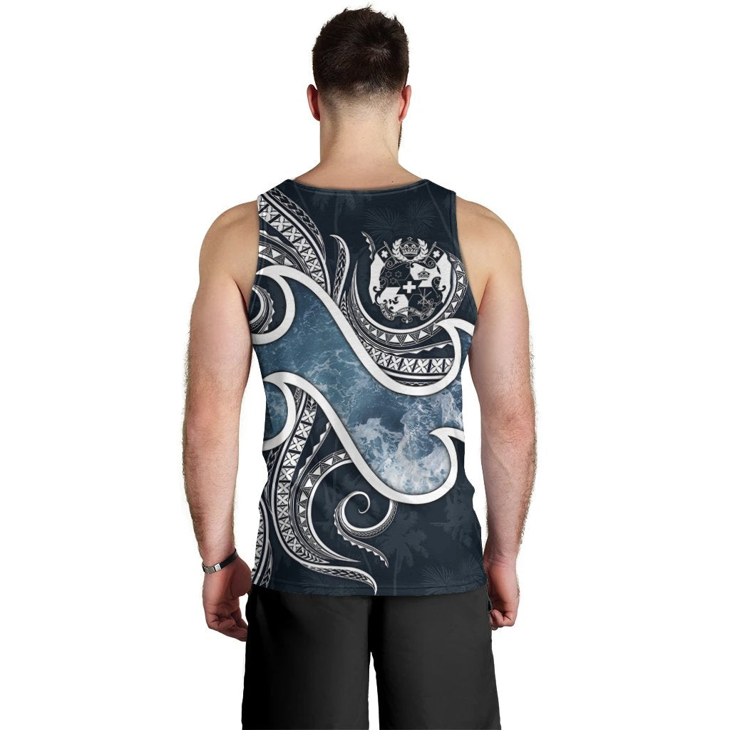 Tonga Polynesian Men's Tank Top - Ocean Style - Polynesian Pride