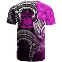 Samoa T Shirt Samoan Seal Wave Style (Pink) - Polynesian Pride