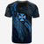 Wallis and Futuna Polynesian Custom T Shirt Legend Blue Version - Polynesian Pride