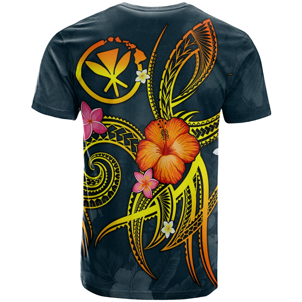 Polynesian Hawaii Custom T Shirt Legend of Kanaka Maoli (Blue) - Polynesian Pride