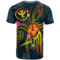 Polynesian Hawaii Custom T Shirt Legend of Kanaka Maoli (Blue) - Polynesian Pride