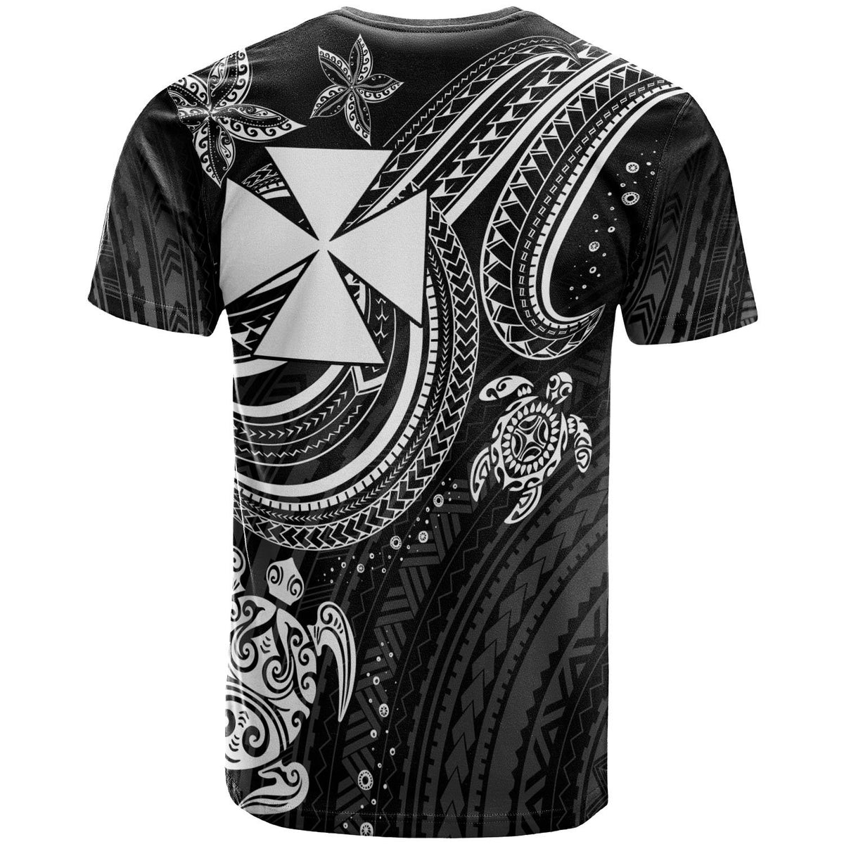 Wallis and Futuna Custom T Shirt White Turtle - Polynesian Pride