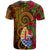 Tahiti Polynesian Custom T Shirt Tiki With Hibiscus - Polynesian Pride