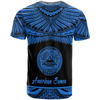 American Samoa Polynesian T Shirt American Samoa Pride Blue Version - Polynesian Pride