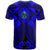 Tahiti T Shirt Blue Seal with Polynesian Tattoo - Polynesian Pride