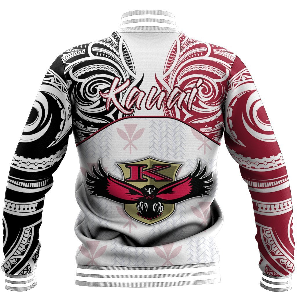 Hawaii Baseball Jacket - Kanaka Kauai High School Baseball Jacket Demodern Style AH - Polynesian Pride