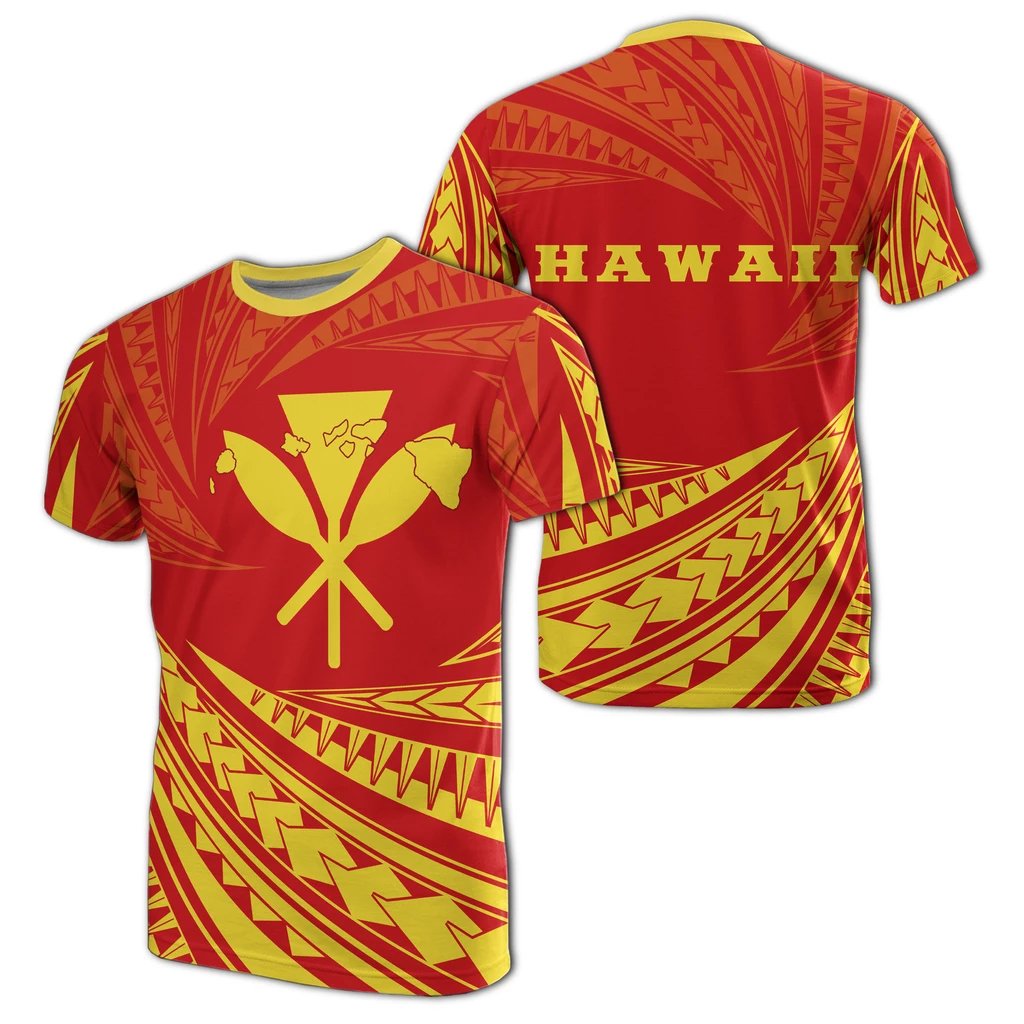 Kanaka Mauna Kea Polynesian T shirt Tornado Style Unisex White - Polynesian Pride