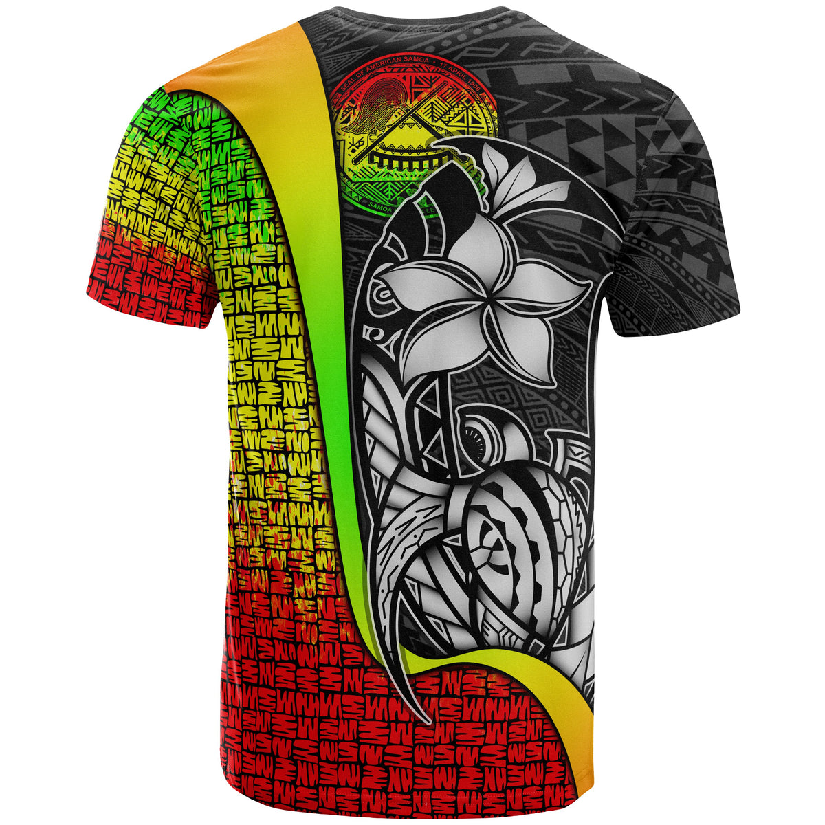 Federated States of Micronesia Custom T Shirt Reggae Turtle with Hook - Polynesian Pride