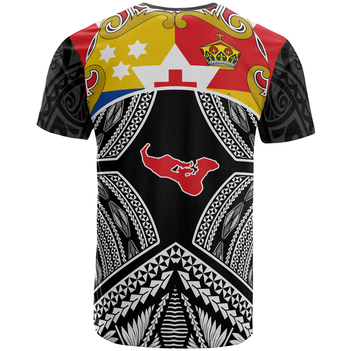 Tonga T Shirt Tonga Coat of Arms Space Style - Polynesian Pride