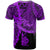 New Caledonia Polynesian T Shirt Tribal Wave Tattoo Purple - Polynesian Pride