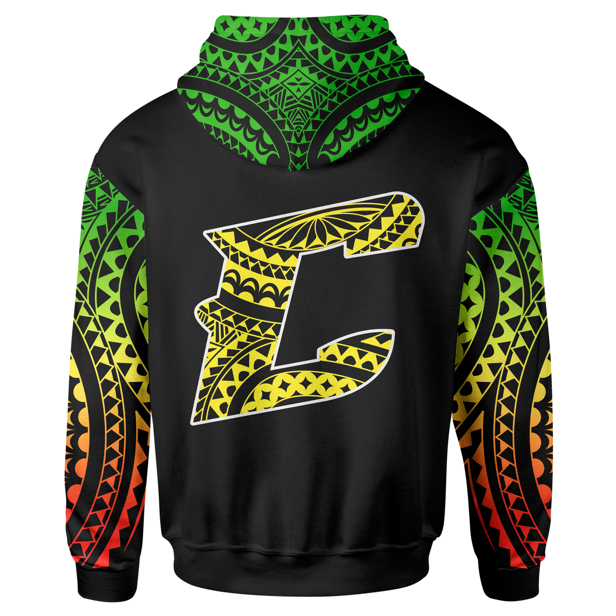 Cook Islands Tribal Front Pocket Hoodie - Polynesian Pride