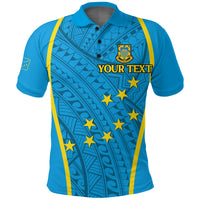 Tuvalu Polo Shirt Tribal Pattern LT12 - Polynesian Pride