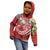 The Philippines Zip up Hoodie Summer Plumeria (Red) - Polynesian Pride