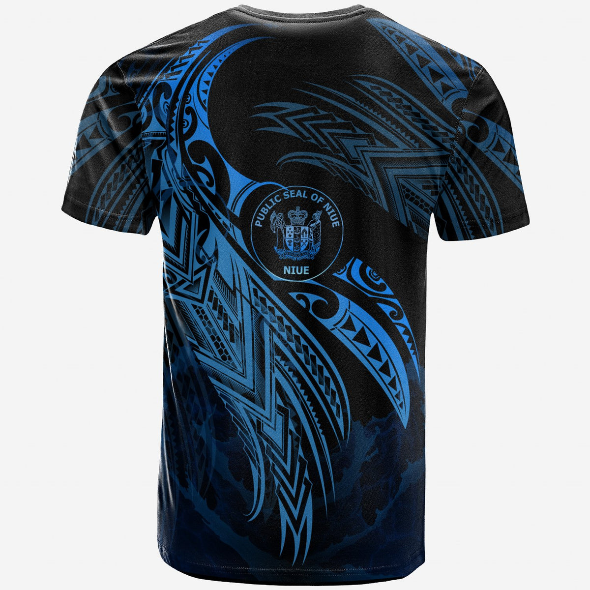 Niue Polynesian T Shirt Niue Legend Blue Version - Polynesian Pride