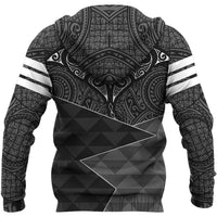 Hawaii Manta Ray Polynesian Zipper Hoodie Dentil Style - Polynesian Pride