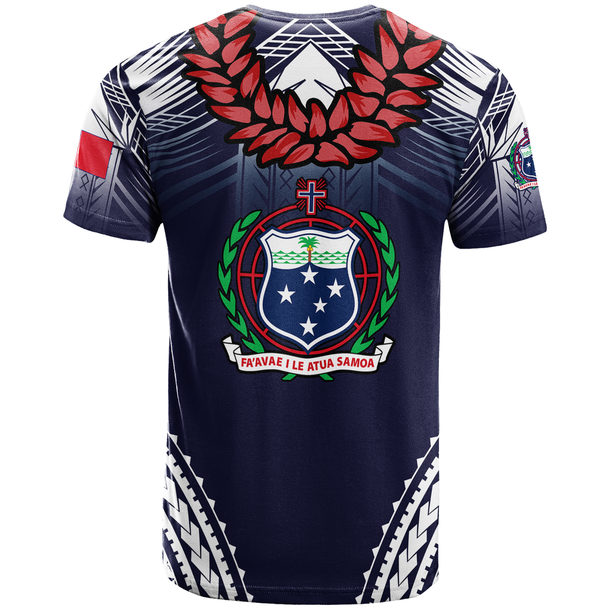 Custom Samoan Ula Fala Art T Shirt LT12 - Polynesian Pride