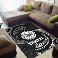 Tahiti Polynesian Area Rug - White Tribal Wave - Polynesian Pride