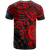 Cook Islands Polynesian T Shirt Cook Islands Flag Red Turtle Hibiscus - Polynesian Pride