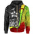 Cook Islands Polynesian Zip up Hoodie Reggae Turtle with Hook Unisex REGGAE - Polynesian Pride