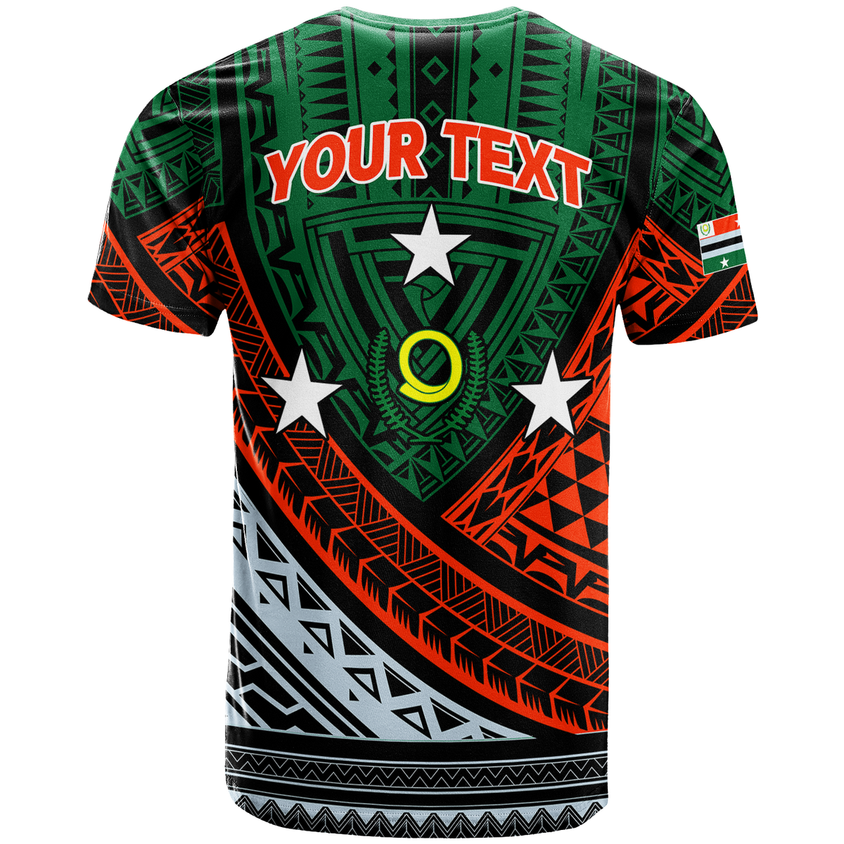 Custom Vanuatu Penama Province Tribal Pattern T Shirt LT12 - Polynesian Pride