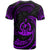 Vanuatu Polynesian Custom T Shirt Purple Tribal Wave - Polynesian Pride