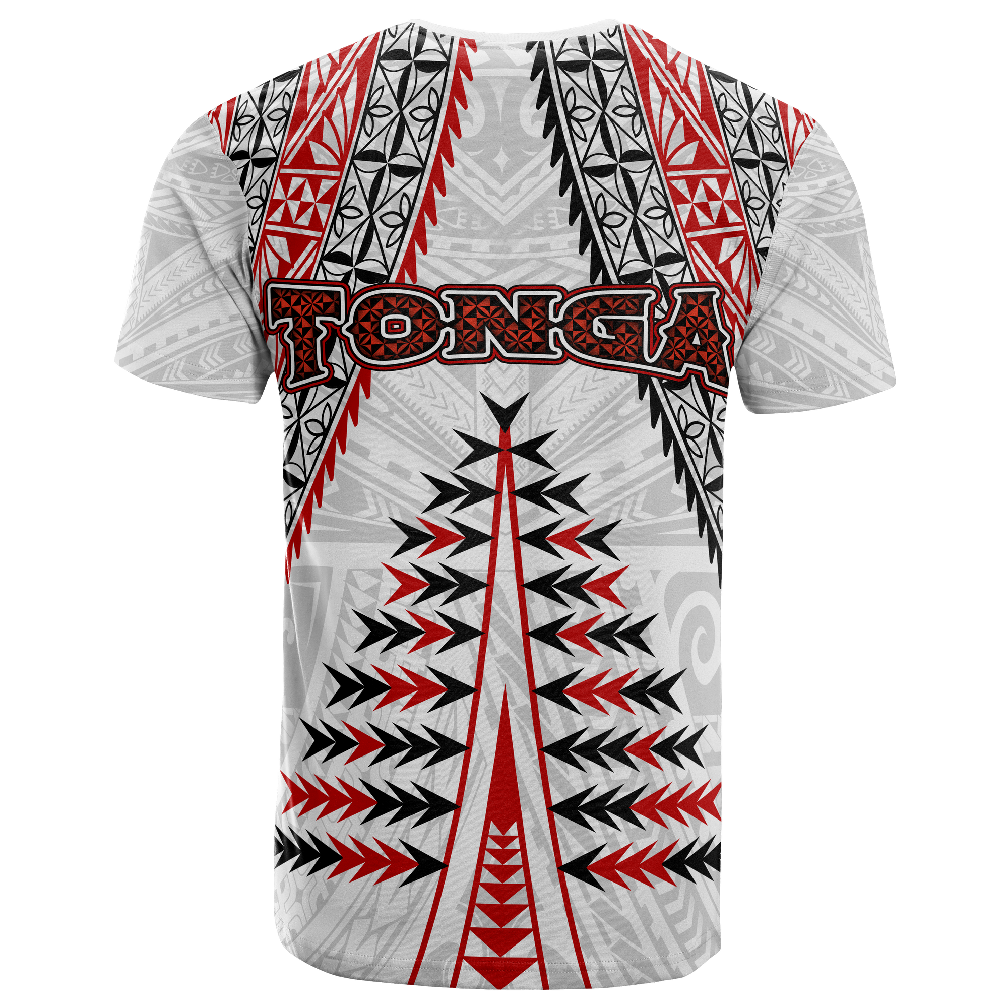 Tonga T Shirt Tonga Polynesian Tattoo Unisex Red - Polynesian Pride