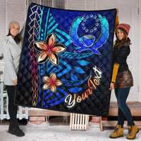 Pohnpei Custom Personalised Premium Quilt - Vintage Tribal Mountain - Polynesian Pride