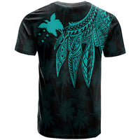 Papua New Guinea T Shirt Polynesian Wings (TurQuoiSe) - Polynesian Pride