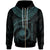 Marshall Islands Polynesian Zip up Hoodie Marshall Islands Waves (Turquoise) Unisex Turquoise - Polynesian Pride