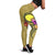 Palau Polynesian Legging - Floral With Seal Gold - Polynesian Pride