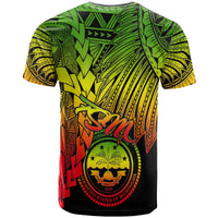 Federated States of Micronesia T Shirt Tribal Wave Tattoo Reggae - Polynesian Pride