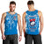 Samoa Rugby Toa Samoa Blue Style Men Tank Top - LT2 BLUE - Polynesian Pride