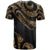 Kosrae Micronesia Custom T Shirt Poly Tattoo Gold Version - Polynesian Pride