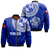 Tonga Bomber Jacket Tongan Blue Turtle - LT12 Bomber Jacket Blue - Polynesian Pride