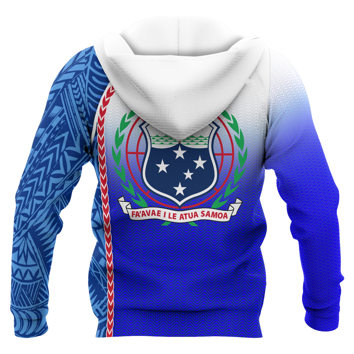 Samoa Hoodie Ocean Waves - Polynesian Pride